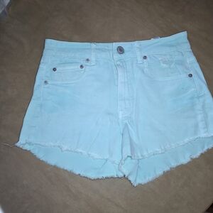 American Eagle Outfitters Aqua Jean Shorts